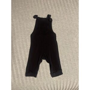 Kyte Baby Bamboo Cropped Overalls 6/12M Black
